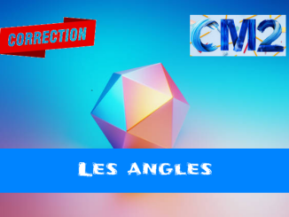 Angles : corrigé des exercices de maths en CM2