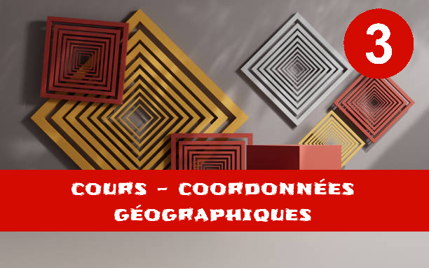 Coordonnées géographiques : cours de maths en 3ème