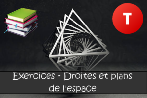 Droites et plans de l'espace : exercices de maths en terminale corrigés.