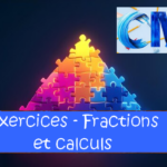fractions calculs exercices maths CM2