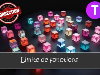 Les limites de fonctions : corrigés des exercices de maths en terminale en PDF.