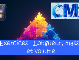 Longueur, masse et volume : exercices de maths en CM2 corrigés.