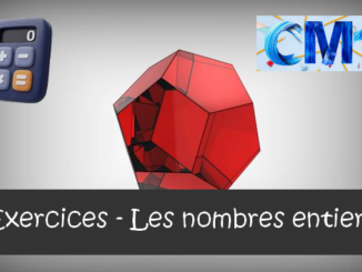 Les nombres entiers : exercices de maths en CM1 corrigés.