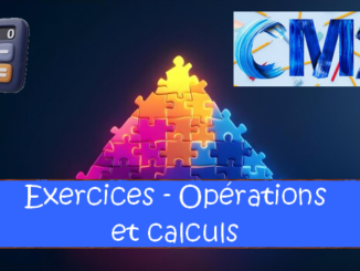 Opérations et calculs : exercices de maths en CM2 corrigés.