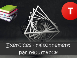 Le raisonnement par récurrence : exercices de maths en terminale corrigés.