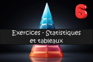 Les statistiques et les tableaux : exercices de maths en 6ème corrigés