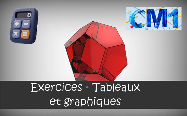 Les tableaux et graphiques : exercices de maths en CM1 corrigés.