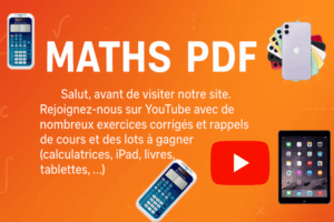 Maths : cours et exercices gratuits à télécharger en PDF.