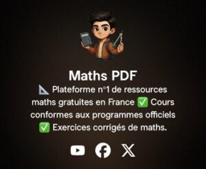 MATHS PDF : cours et exercices de maths corrigés en PDF.