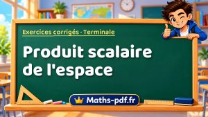 Produit scalaire de l’espace