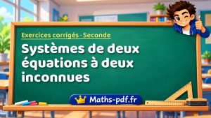 Systèmes de deux équations à deux inconnues