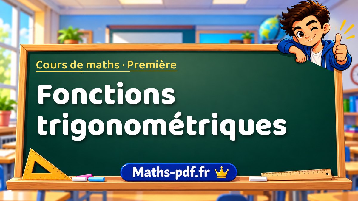 Fonctions trigonométriques – Cours de maths niveau Première sur Maths-pdf.fr