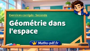 Géométrie dans l’espace