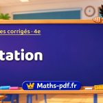 Rotation – Exercices de maths corrigés niveau 4e sur Maths-pdf.fr