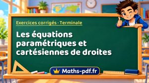 Les équations paramétriques et cartésiennes de droites