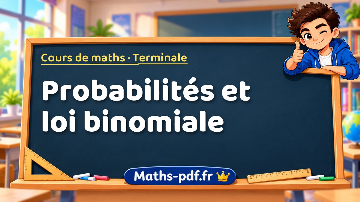 Probabilités et loi binomiale – Cours de maths niveau Terminale sur Maths-pdf.fr