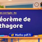 Théorème de Pythagore – Exercices de maths corrigés niveau 4e sur Maths-pdf.fr