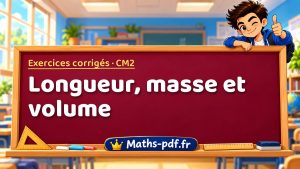 Longueur, masse et volume