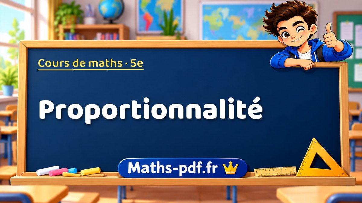 Proportionnalité – Cours de maths niveau 5e sur Maths-pdf.fr