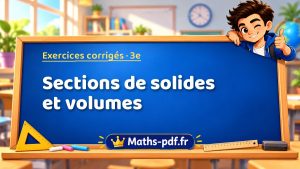 Sections de solides et volumes
