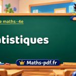 Statistiques – Cours de maths niveau 4e sur Maths-pdf.fr