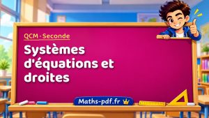 Systèmes d’équations et droites