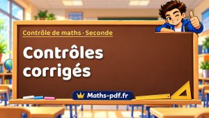 Contrôles de maths en seconde corrigés à imprimer en PDF