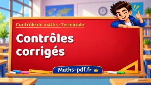 Contrôles de maths en terminale corrigés à imprimer en PDF