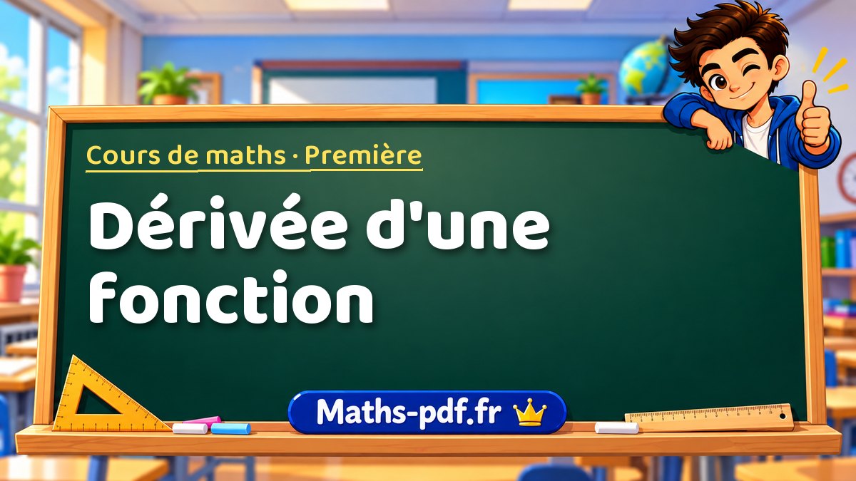 Dérivée d'une fonction – Cours de maths niveau Première sur Maths-pdf.fr