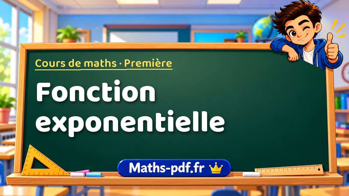 Fonction exponentielle – Cours de maths niveau Première sur Maths-pdf.fr