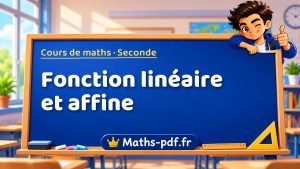 Fonction linéaire et affine