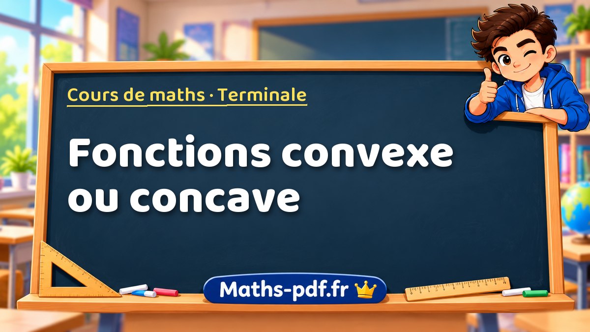 Fonctions convexe ou concave – Cours de maths niveau Terminale sur Maths-pdf.fr