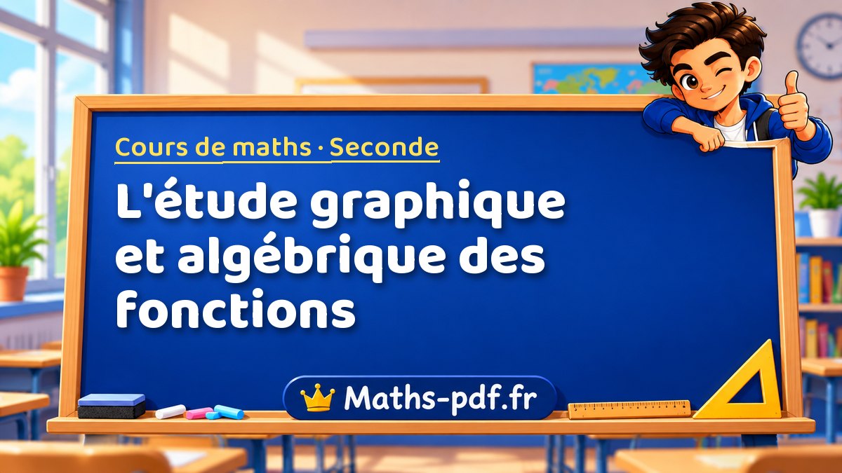 L'étude graphique et algébrique des fonctions – Cours de maths niveau Seconde sur Maths-pdf.fr