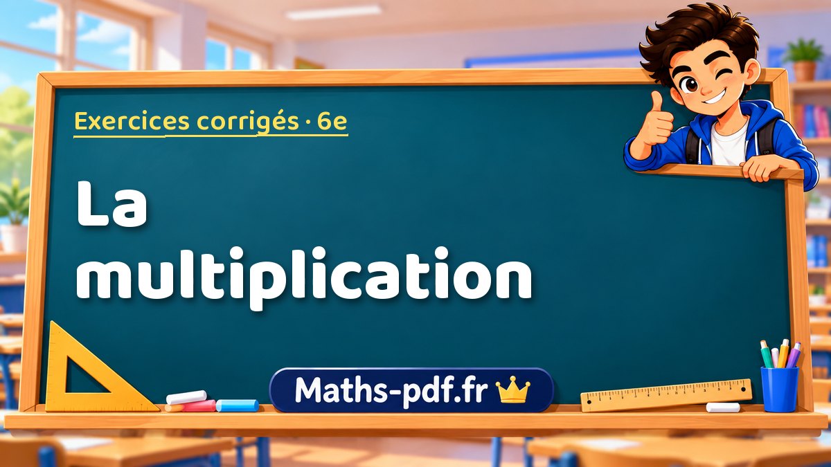 La multiplication – Exercices de maths corrigés niveau 6e sur Maths-pdf.fr