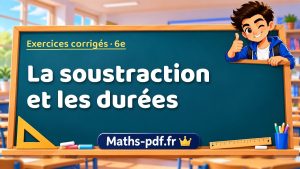 La soustraction et les durées