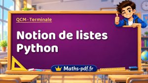 Notion de listes Python