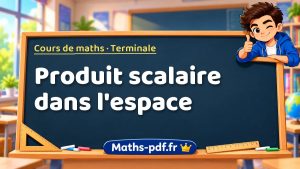 Produit scalaire dans l’espace