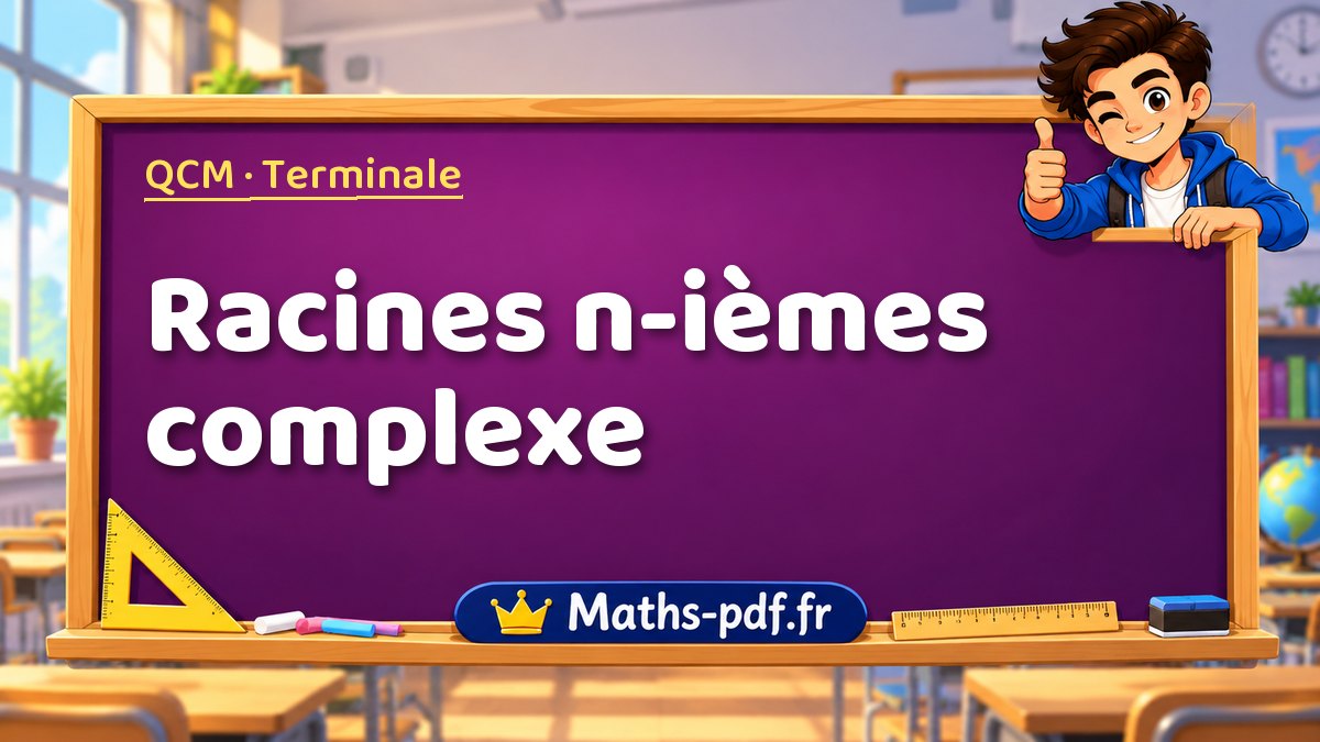 Racines n-ièmes complexe – QCM de maths niveau Terminale sur Maths-pdf.fr