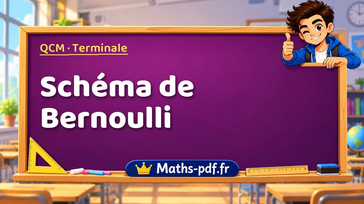 Schéma de Bernoulli – QCM de maths niveau Terminale sur Maths-pdf.fr