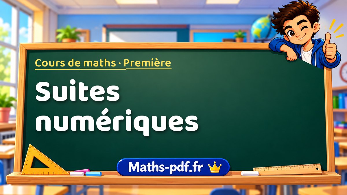 Suites numériques – Cours de maths niveau Première sur Maths-pdf.fr