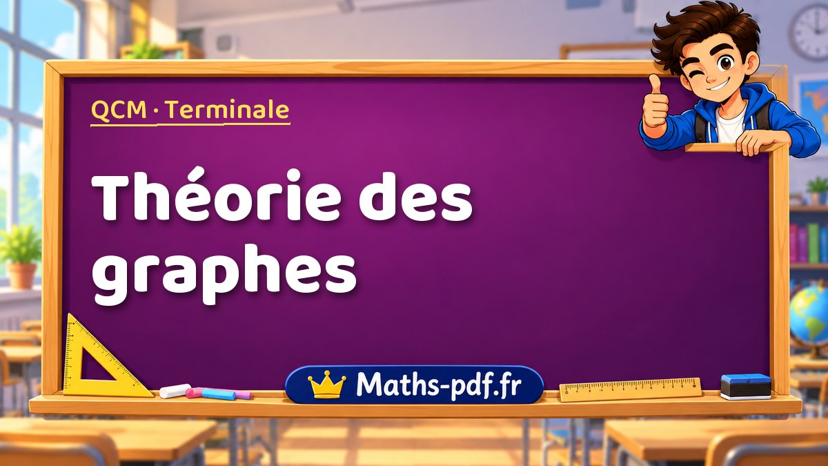 Théorie des graphes – QCM de maths niveau Terminale sur Maths-pdf.fr