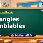 Triangles semblables – Cours de maths niveau 4e sur Maths-pdf.fr