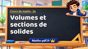 Volumes et sections de solides
