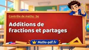 Additions de fractions et partages