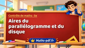 Aires du parallélogramme et du disque