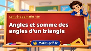 Angles et somme des angles d’un triangle