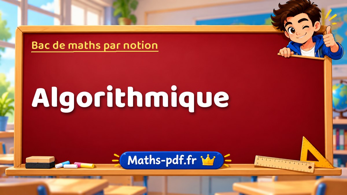 Bac de maths : Algorithmique, les exercices des sujets officiels
