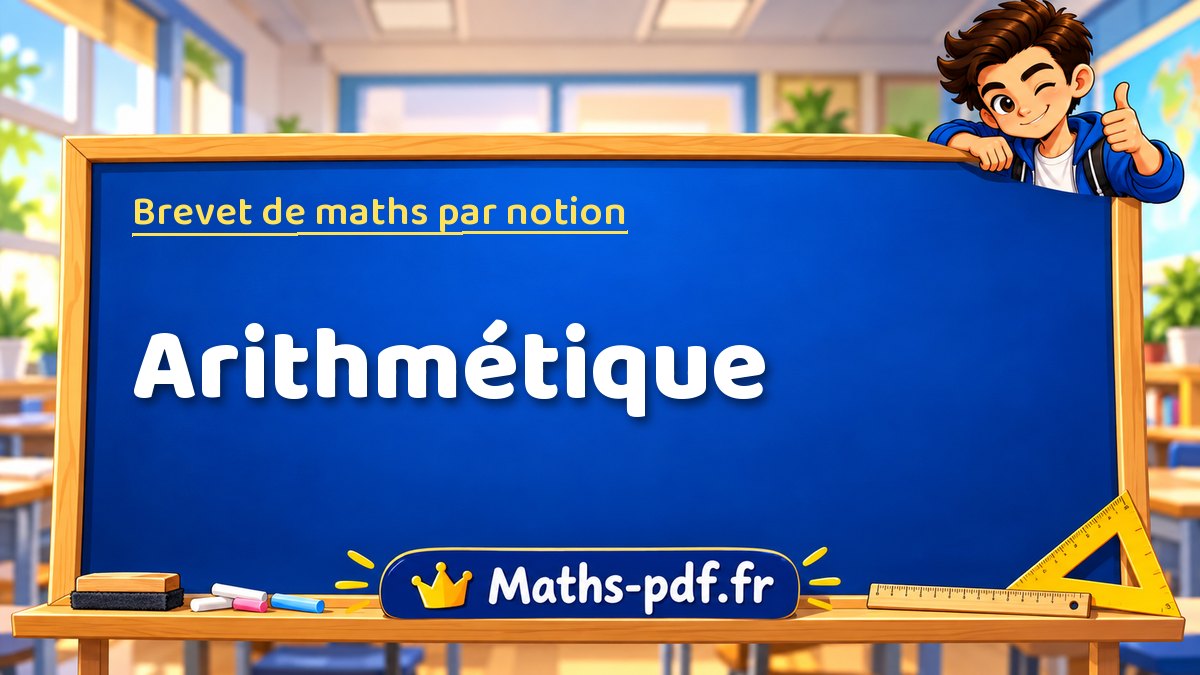 Brevet de maths : Arithmétique, les exercices des sujets officiels