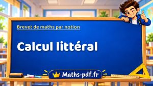 Brevet de maths : Calcul littéral, les exercices des sujets officiels