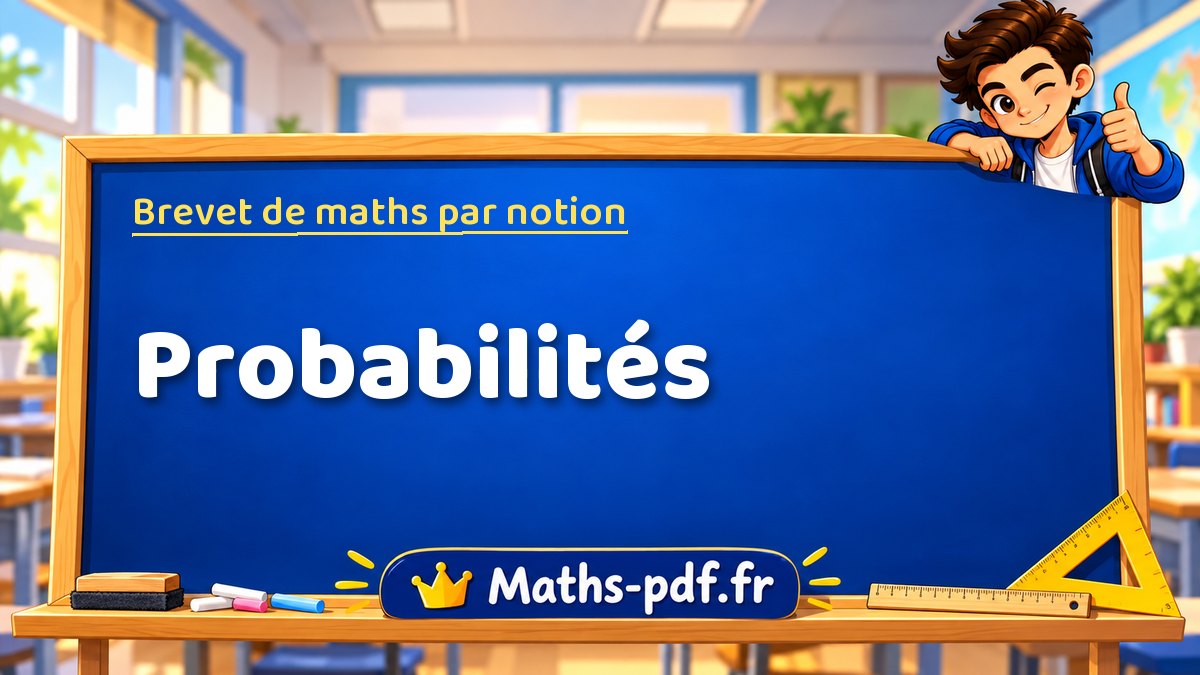 Brevet de maths : Probabilités, les exercices des sujets officiels